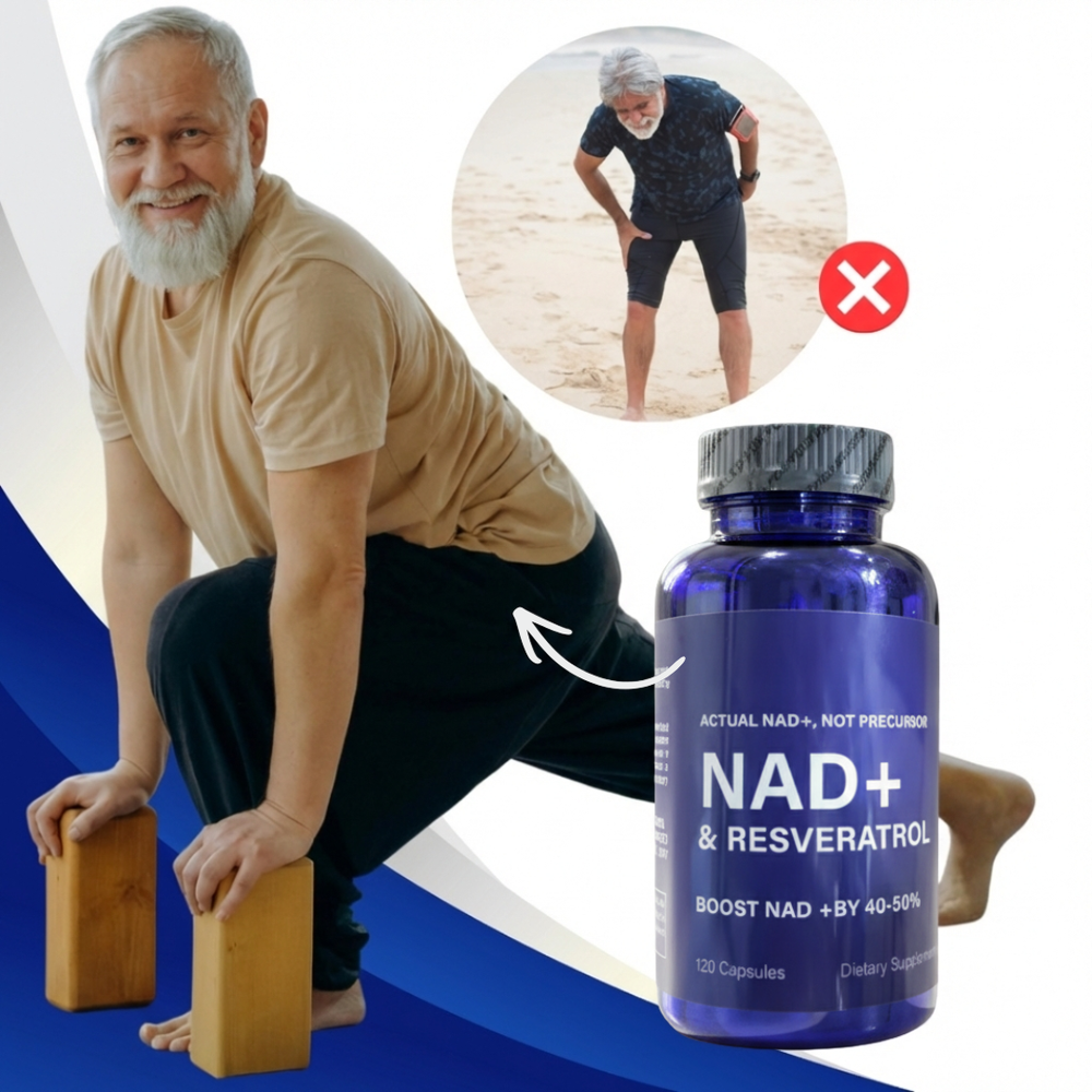 NAD+ and Resveratrol Capsules | Reverses Cellular Aging and Restores Peak Vitality in Just 7 Days