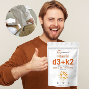 Vitamin D3+K2 Softgels | Daily Strength, Energy & Male Vitality