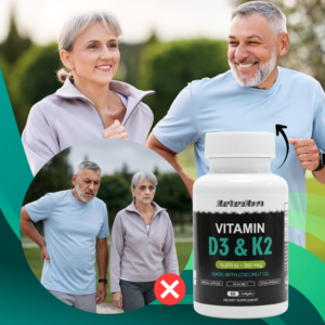 Vitamin D3 & K2 Softgels | Unlock Elite Bone Strength and Cardiovascular Power in Just 7 Days