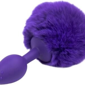 Anal Butt Plug with Fluffy Ball Tail