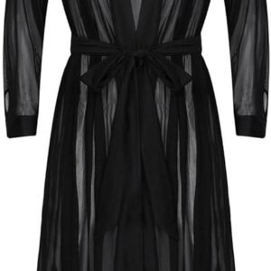 Black Sheer Sexy Long Gown