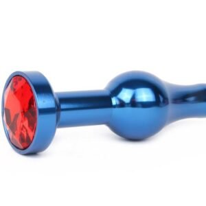Blue 90mm Steel Butt Plug