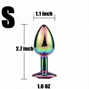 Colorful Small Metal Anal Butt Plug