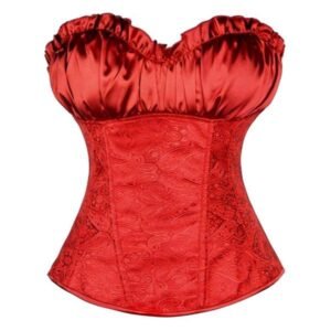 Gathered Bust Satin Bustier