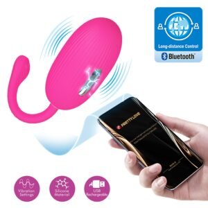 Pretty Love™ Doreen Cordless Rechargeable App Controlled Shock Therapy Remote Egg