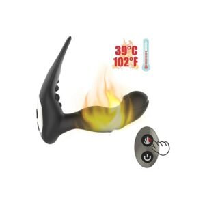 Prostate Anal Cordless Rechargeable Heating Vibrator & Cock Ring