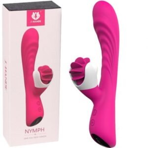 Rabbit Rechargeable Vibrator with Rotating Tongues - Nymph