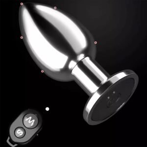 Rechargeable Vibrating Metal Butt Plug