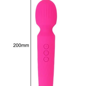 Ribbed Rechargeable Wand Massager