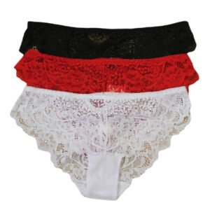 Sexy Black or White Lace Knickers with Cheeky Back Detail