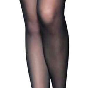Sheer Black Thigh High Sexy Stockings with Lace Top