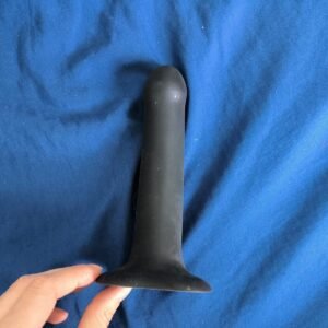Silicone Anal 140mm Black Dildo
