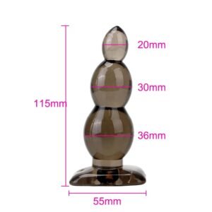 Silicone Bulbous 9cm or Ribbed 11.5cm Anal Plugs