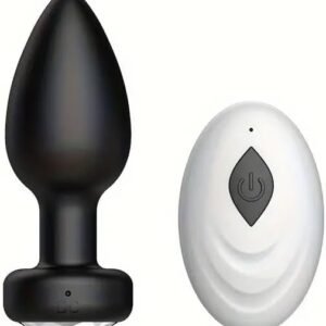Small Rechargeable Remote Vibrating Butt Plug