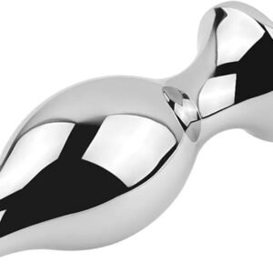 Steel 80mm Butt Plug with Pull Ring